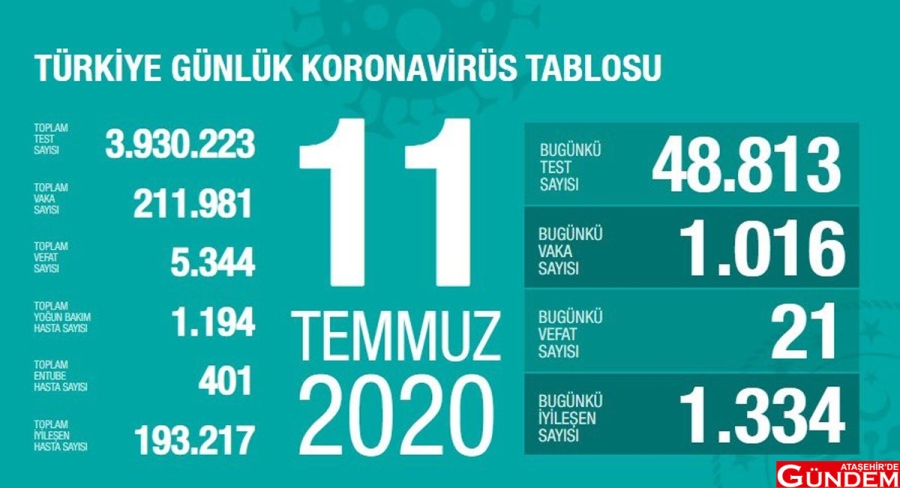 7 İLDE DÜŞÜŞ VAR 11-temmuz-corona-1