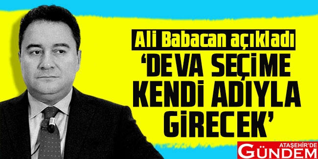 DEVA PARTİSİ'NDEN SEÇİM ÇIKIŞI 5ce224efcb614a8eb74a4c3acf2c37ce