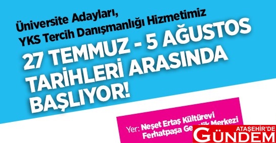 BELEDİYEDEN YKS TERCİH DANIŞMANLIĞI HİZMETİ 7ed501551a2a4d158fd6309a2f533fb1