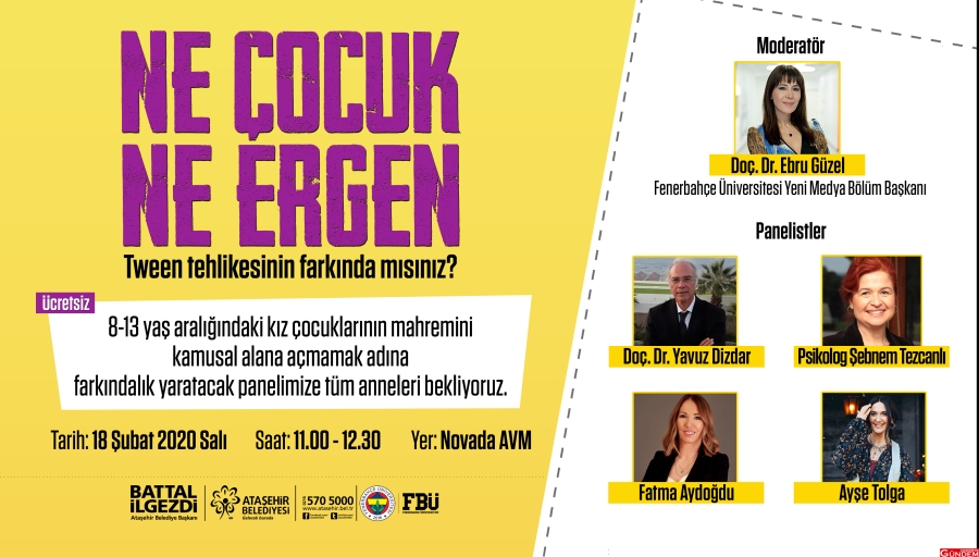 BELEDİYEDEN AİLELERE “NE ÇOCUK NE ERGEN” PANELİ ATAŞEHİR-PANEL-