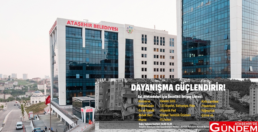 BELEDİYEDEN SEL FELAKETİ İÇİN DAYANIŞMA ÇAĞRISI HDRTHDRTHDRH
