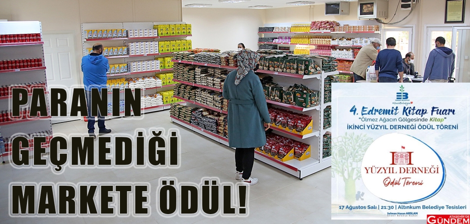 BELEDİYENİN KURMUŞ OLDUĞU SOSYAL MARKETLERE ÖDÜL OLPP90