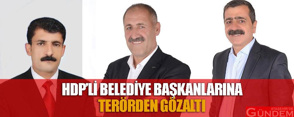 Terör soruşturma kapsamında 3 belediye başkanına gözaltı OPKAJHKSKLH