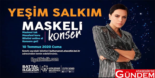 ATAŞEHİR "SANATA DEVAM" DİYOR Yeşim-Salkım-Maskeli-Konser-Ataşehir
