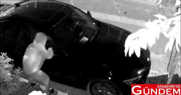 SANİYELER SÜREN HIRSIZLIKTA BU SEFER HEDEF OTOMOBİL OLMADI! atasehir-de-park-halindeki-otomobilin-aynalar-15201430_osd