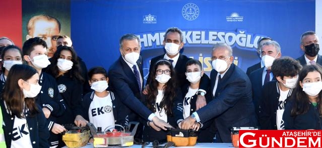 ATAŞEHİR'E FEN LİSESİ GELİYOR! bakan-ozer-ahmet-kelesoglu-fen-lisesi-temel-a-14505022_osd