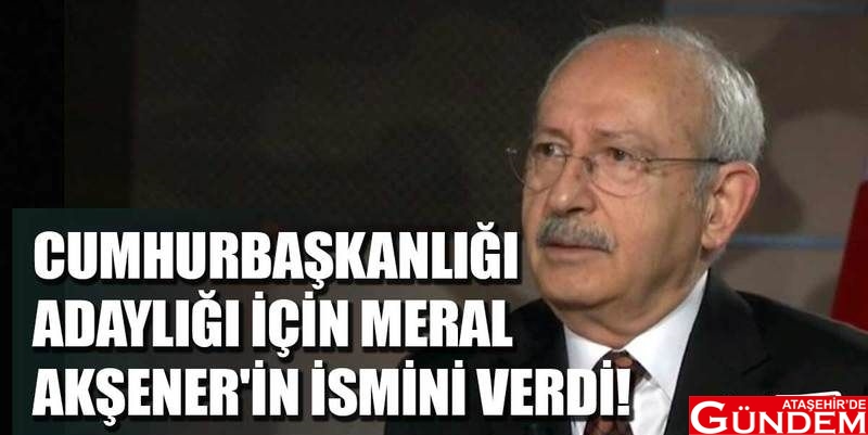 KILIÇDAROĞLU: "LİDERLER TEKLİF EDERSE ADAY OLURUM" hgmgm
