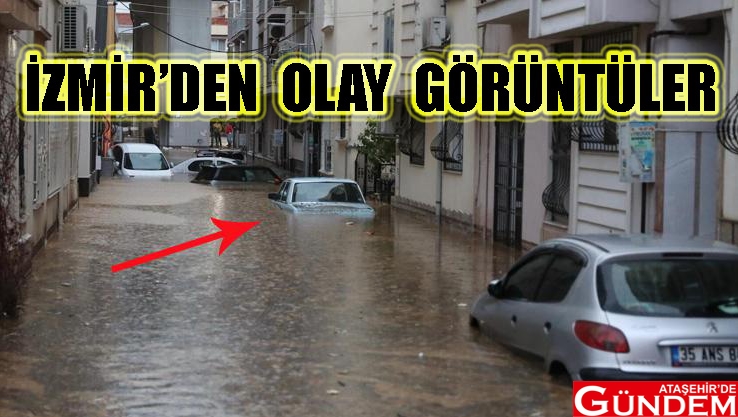 İZMİR'İ DEPREMDEN SONRA SEL VURDU izmirde-sel-nedeniyle-evleri-su-basti-belediye-evden-cikmayin
