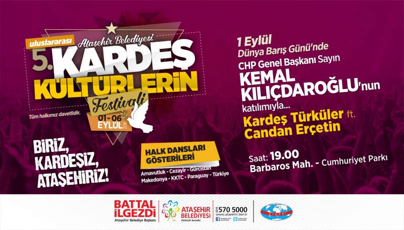 “KARDEŞ KÜLTÜRLERİN FESTİVALİ” BAŞLIYOR Barış Günü görsel